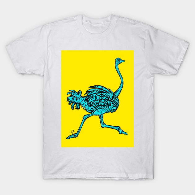 RUNNING OSTRICH .2 T-Shirt by lautir